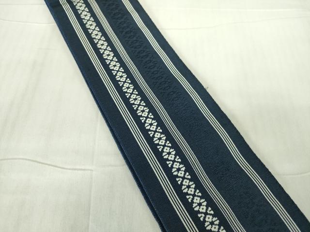 平和屋着物◎男性　本場筑前博多織　角帯　献上　正絹　逸品　DABE0085ya