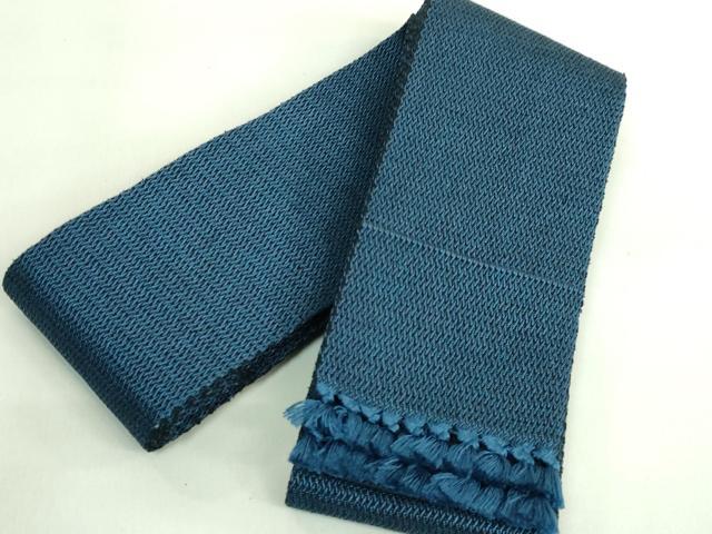 平和屋着物■極上　男性　角帯　留紺色地　逸品　未使用　DZAA8043kh5