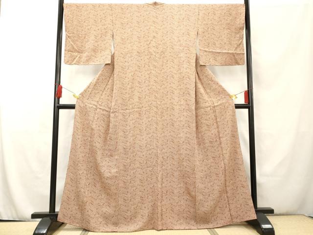 平和屋着物■上質な小紋 流水草花文 正絹 逸品 AAAS1165cg