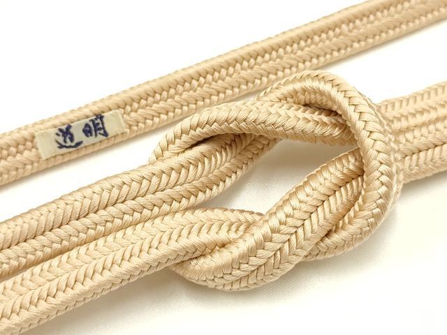 平和屋着物●極上　有職組紐道明　帯締め　冠組　洒落柿色　宮内庁御用　国立博物館御用　東京芸術大学..