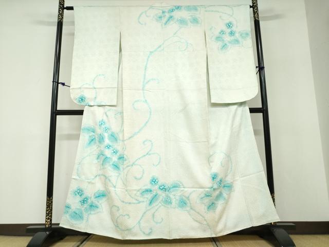 平和屋着物●小振袖二尺袖総絞り草花...