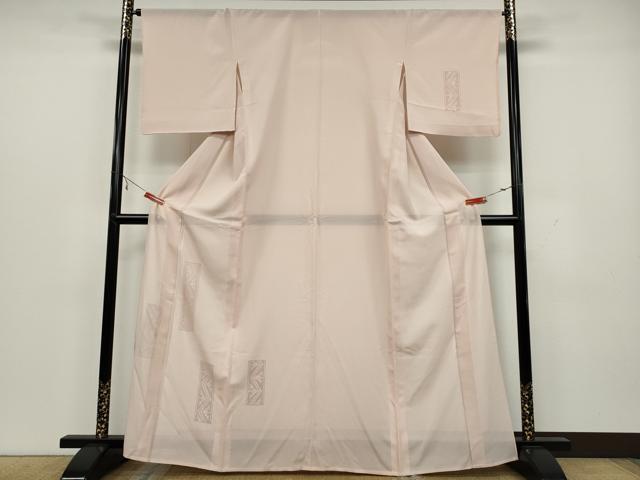 平和屋着物＊夏物　訪問着　絽　短冊吉祥文　虹色　正絹　逸品　CAAV3065ut