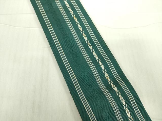 平和屋着物◎男性　本場筑前博多織　角帯　献上　正絹　逸品　DABE0130ya