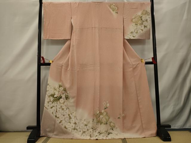 平和屋着物■訪問着 草花文 金彩 正絹 逸品 AAAQ1710sx