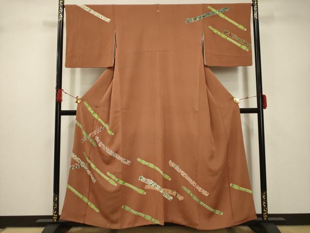 平和屋着物■訪問着　笛　正絹　逸品　AABC5426sx...