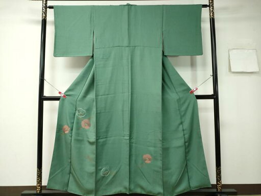 平和屋着物■訪問着 相良刺繍 枝椿文 金銀糸 正絹 逸品 CAAM1456ev 平和屋着物■訪問着 相良刺繍 枝椿文 金銀糸 正絹 逸品 CAAM1456ev