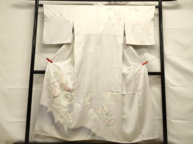 平和屋着物■訪問着 刺繍 飾花文 暈し染め 正絹 逸品 DAAJ7960fc