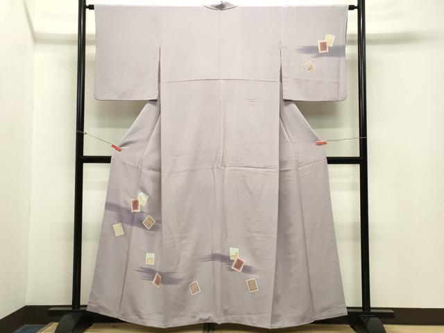 平和屋着物●訪問着　色紙重ね吉祥文　暈し染め　金彩　正絹　逸品　CABA1587gh