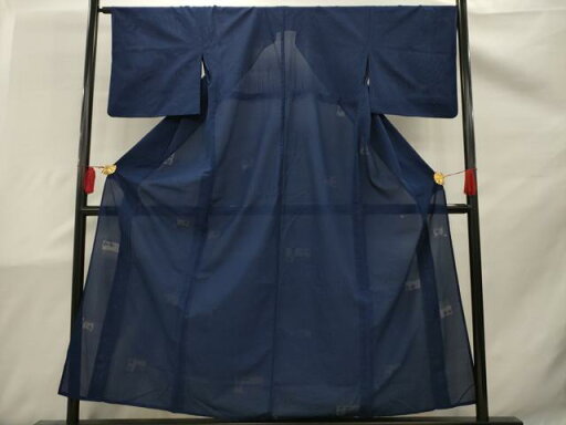 平和屋着物*夏物 色無地 花紋紗 青藍色 正絹 逸品 AAAW2022sx 平和屋着物*夏物 色無地 花紋紗 青藍色 正絹 逸品 AAAW2022sx
