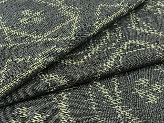 其它 - 平和屋着物▽上質な紬　単衣　亀甲花文　三越扱い　正絹　逸品　AAAZ7141jh