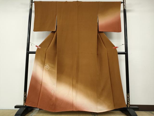 Rakuten - 平和屋着物●訪問着　吉祥花文　暈し染め　金彩　鬼しぼ縮緬　正絹　逸品　CABA1936ut