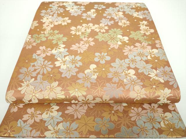 平和屋着物●西陣織　陰山織物謹製　箔屋清兵衛　六通柄袋帯　草木染　欧亜吉祥文　金糸　証紙付き　正絹　逸品　DAAV6771ps