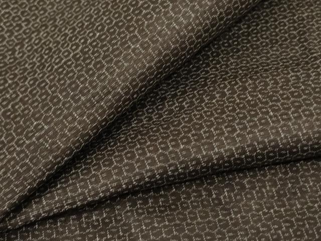 平和屋着物＊夏物　男性　石川県指定無形文化財　能登上布　本麻手織上布　100亀甲　総詰め　麻　逸品　AABE9023jd