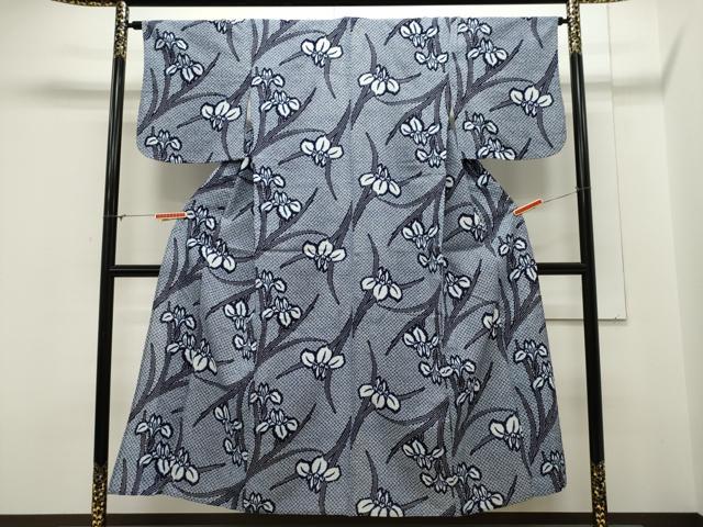 平和屋着物∴夏物　浴衣　菖蒲　CAAW5151dy