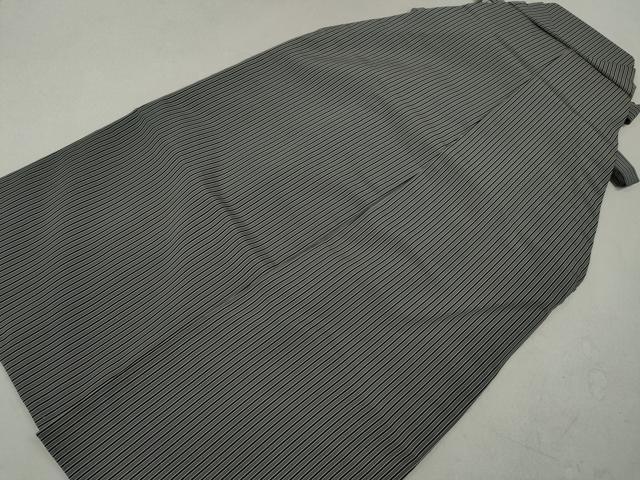 平和屋着物●男性　行灯袴　縞　正絹　逸品　CAAX4482ut