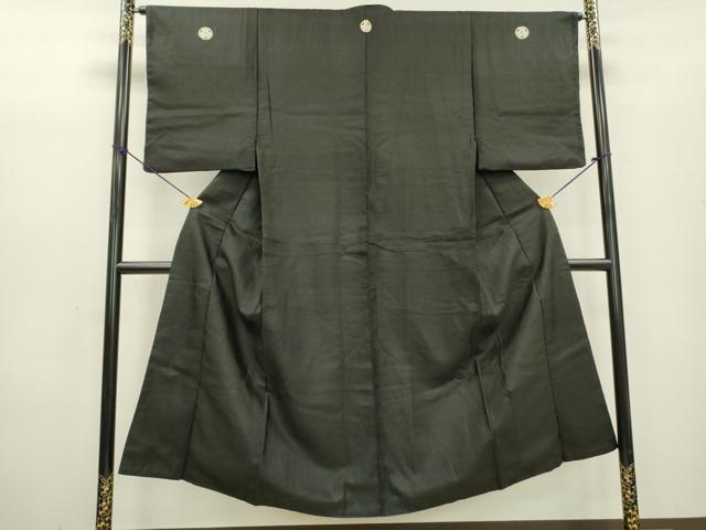 Rakuten - 平和屋着物■男性　色紋付　紬地　蝋色　正絹　逸品　DABC6858fe