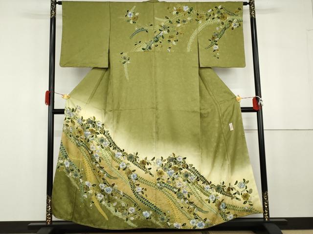 平和屋着物●訪問着　作家物　孝美　辻が花　暈し染め　正絹　逸品　AABG8015cs