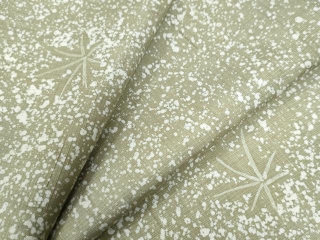 平和屋着物●上質な紬　舞葉文　たたき染め　正絹　逸品　未使用　CAAW7461yc