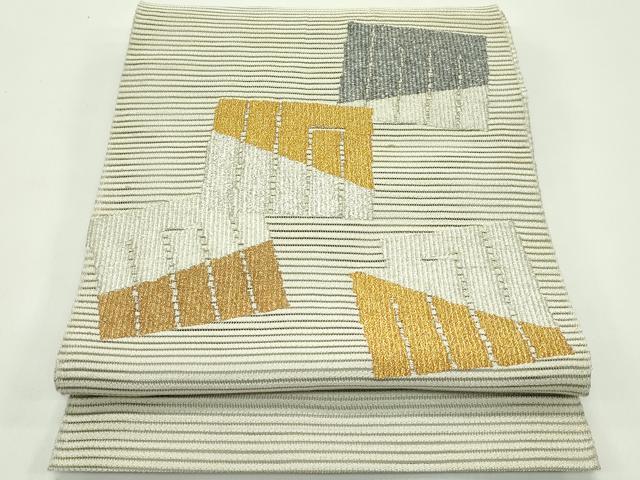 Rakuten - 平和屋着物＊夏物 八寸名古屋帯 絽綴れ 源氏香 金銀糸 正絹 逸品 CABG7533rv