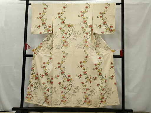 平和屋着物■付下げ 手描き 吉祥花文 正絹 逸品 AAAQ2147nf 平和屋着物■付下げ 手描き 吉祥花文 正絹 逸品 AAAQ2147nf