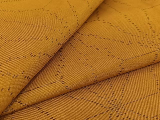 Kimono - 平和屋着物▽本場大島紬　単衣　麻の葉文様　やまと誂製　正絹　逸品　AABF9190jh
