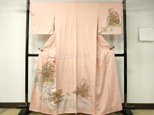 平和屋着物■訪問着 吉祥エ霞花車文 暈し染め 金彩 正絹 逸品 未使用 CAAQ4132ev 平和屋着物■訪問着 吉祥エ霞花車文 暈し染め 金彩 正絹 逸品 未使用 CAAQ4132ev
