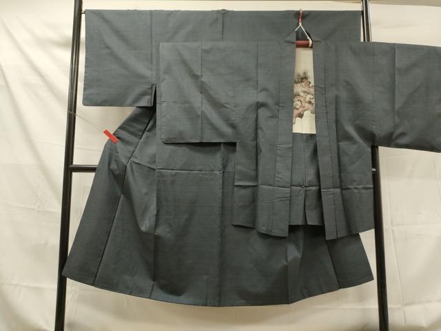 平和屋着物■男性 本場大島紬 アンサンブル 100亀甲 総詰め 正絹 逸品 DAAL6169fc