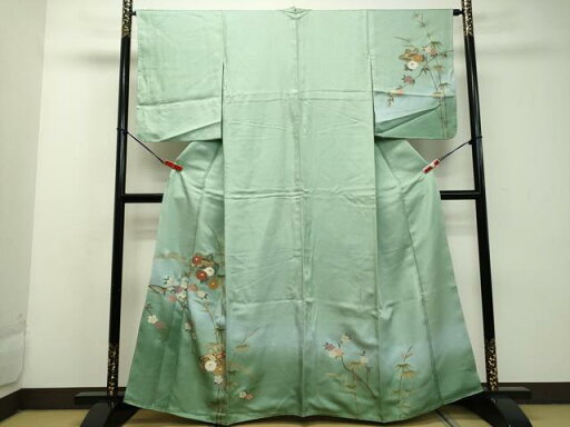 平和屋着物■訪問着 枝花文 暈し染め 金彩 正絹 逸品 DAAQ0835ud 平和屋着物■訪問着 枝花文 暈し染め 金彩 正絹 逸品 DAAQ0835ud