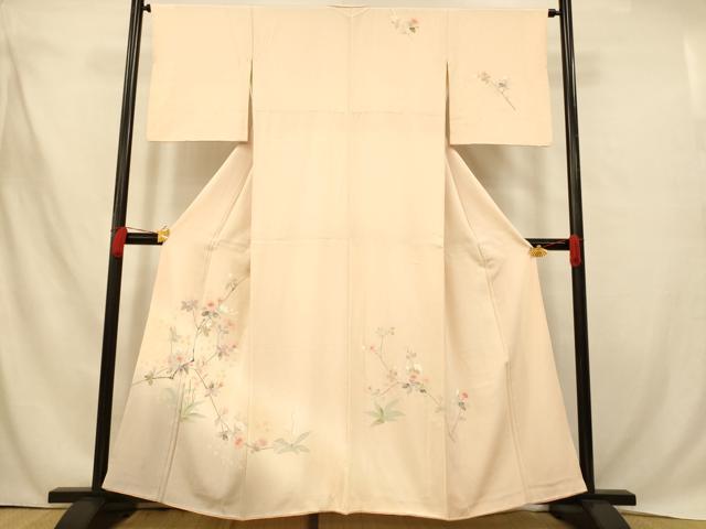乐天商城 - 平和屋着物■訪問着　枝花文　暈し染め　正絹　逸品　AABD6889fw