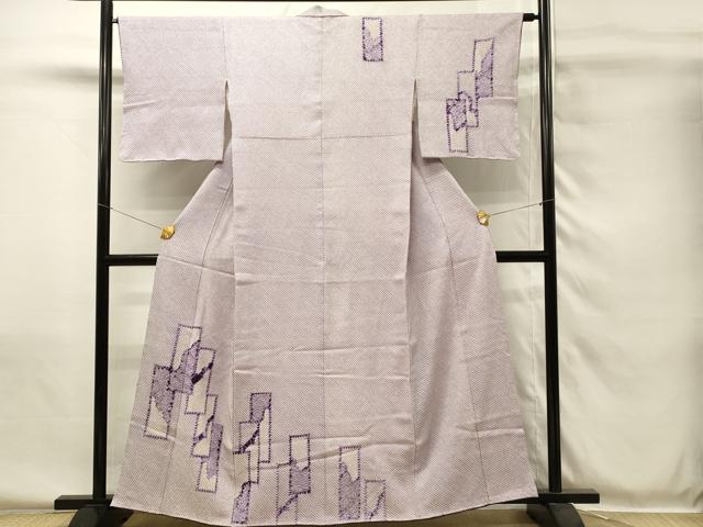 平和屋着物■訪問着 総絞り 短冊文 正絹 逸品 DABH4097qp