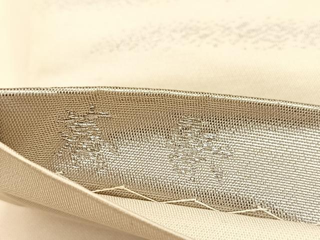 平和屋の平和屋着物◎六通柄袋帯 葵祭 プラチナ引箔 正絹 逸品 BAAV6558yc｜アングル3