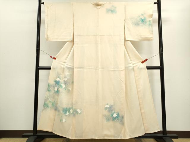 Rakuten - 平和屋着物▽訪問着　単衣　枝花文　暈し染め　正絹　逸品　CABF3032ze