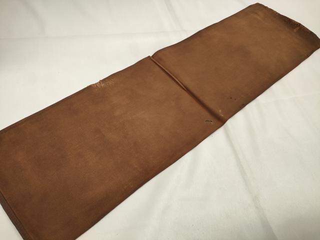 平和屋本店▼和装小物　レトロ木綿　手織　柿渋染　酒袋　材料用　逸品　DAAW8296zzz