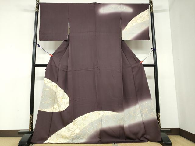 平和屋着物●訪問着 駒刺繍 花尽くし文 金彩 正絹 逸品 DABB0859ud