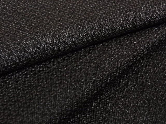 平和屋着物■男性 紬 変わり格子 逸品 ox1072