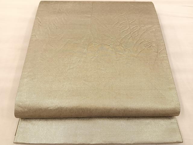 平和屋着物◎六通柄袋帯 引箔 正絹 逸品 BAAT1537gt