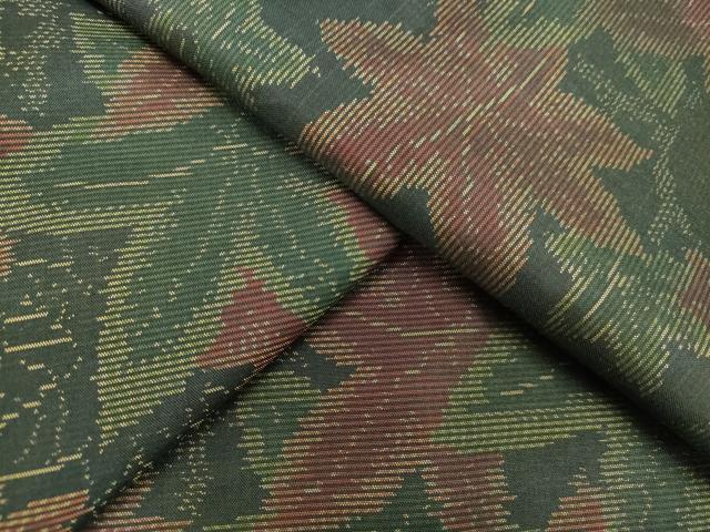 平和屋着物●本場大島紬　楓文　正絹　逸品　DAAV1495tw