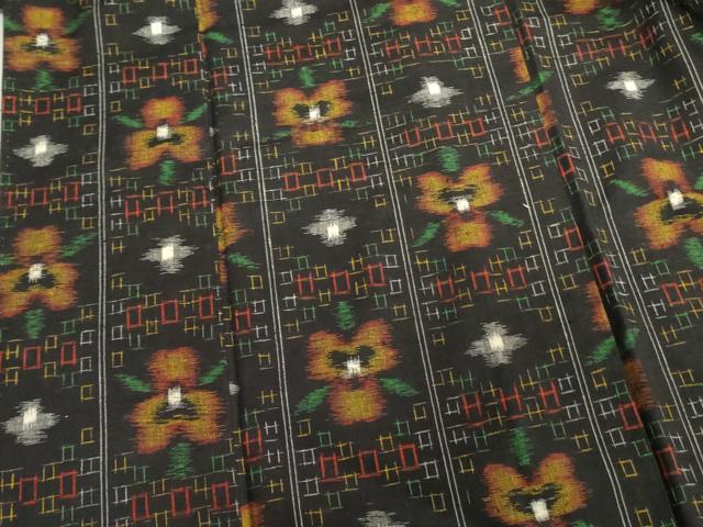 平和屋着物■上質な紬 草花 正絹 逸品 DAAY2901op