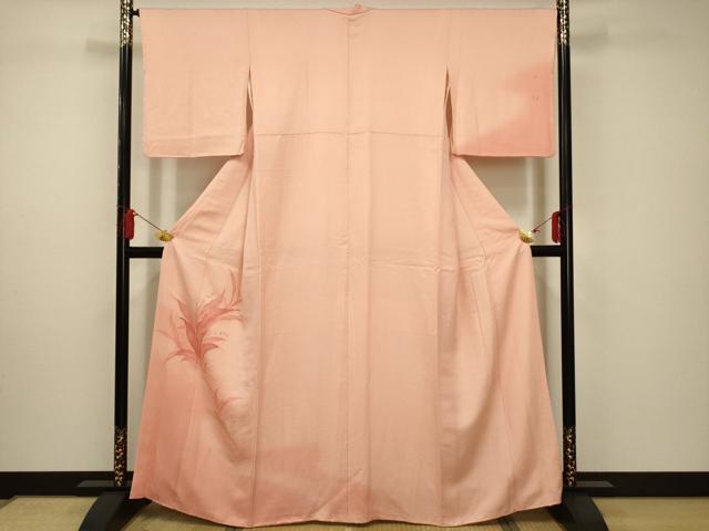 平和屋着物■訪問着 流水草花文 正絹 逸品 AABD5262sx