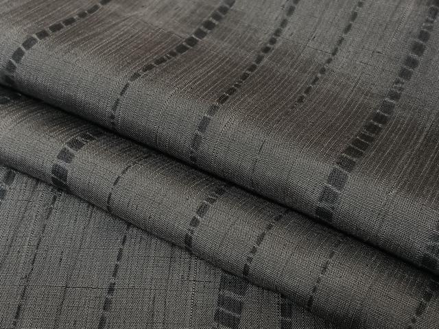 平和屋着物●上質な紬　絞り　縞　暈し染め　正絹　逸品　AAAZ0350zg(4)