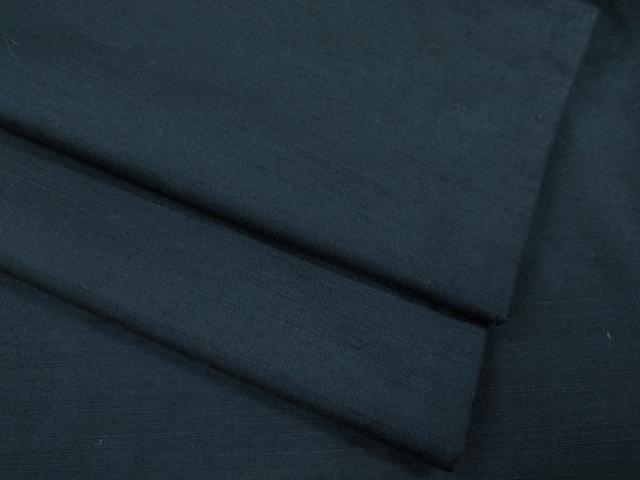 平和屋着物●男性　紬　鉄御納戸色　正絹　逸品　CAAX4531ut
