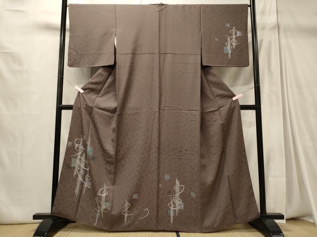 平和屋着物■訪問着 幾何学文 正絹 逸品 CABD6673oy