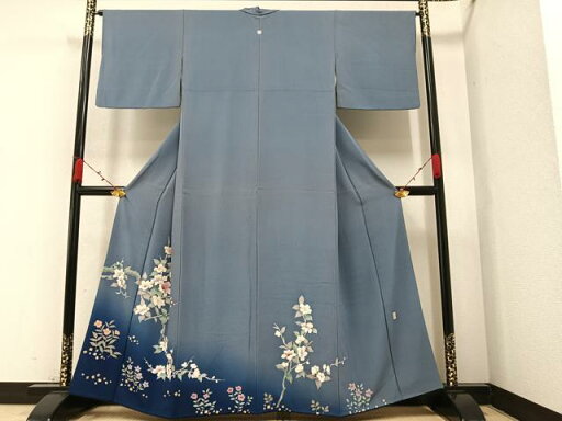 平和屋着物●豪華色留袖 友禅 作家物 枝花文 暈し染め 正絹 逸品 AAAZ2434ph 平和屋着物●豪華色留袖 友禅 作家物 枝花文 暈し染め 正絹 逸品 AAAZ2434ph