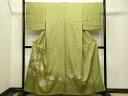 平和屋着物■豪華色留袖 手描き 駒刺繍 流水地紙吉祥花文 暈し染め 金彩 正絹 逸品 CAAQ9685ku