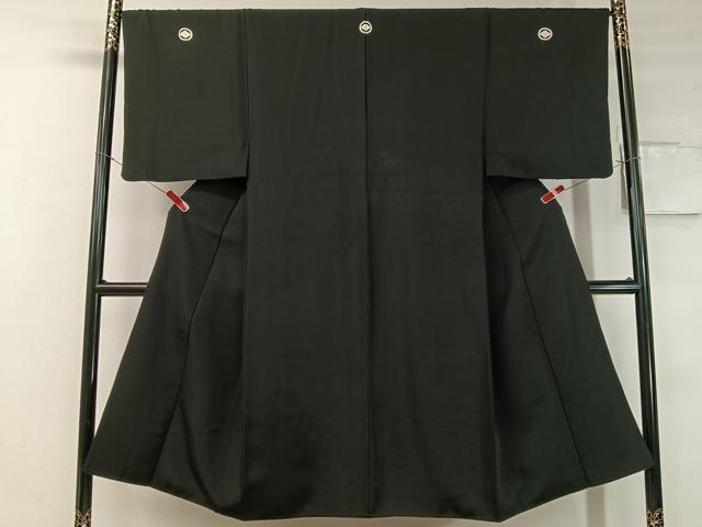 Other - 平和屋着物●男性　黒紋付　正絹　逸品　CABC2778vp