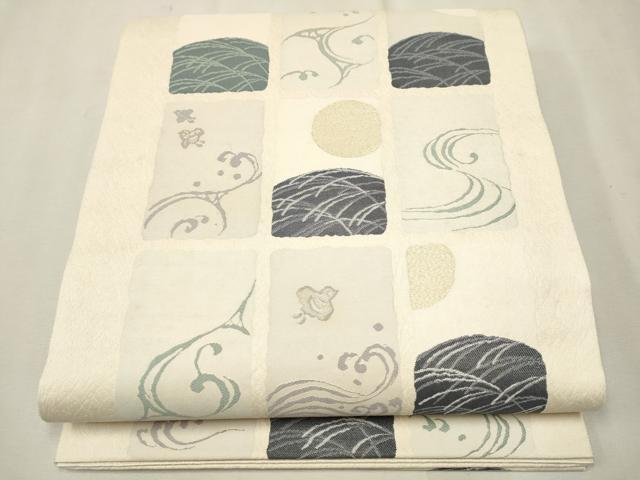 Other - 平和屋着物●六通柄袋帯　風雅　金銀糸　正絹　逸品　CAAT8053hy