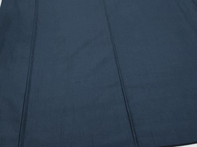 平和屋着物●男性　紬　アンサンブル　濃紺色　正絹　逸品　CAAT6980vf