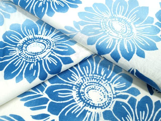 平和屋着物∴夏物　浴衣　舞菊文　綿　逸品　CABB6564ng