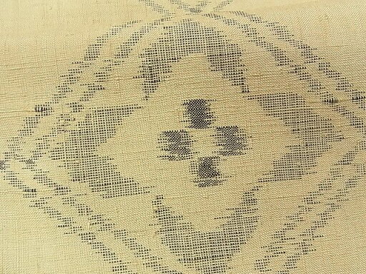 平和屋着物■上質な紬 菱繋ぎ花文 逸品 ch5330 平和屋着物■上質な紬 菱繋ぎ花文 逸品 ch5330