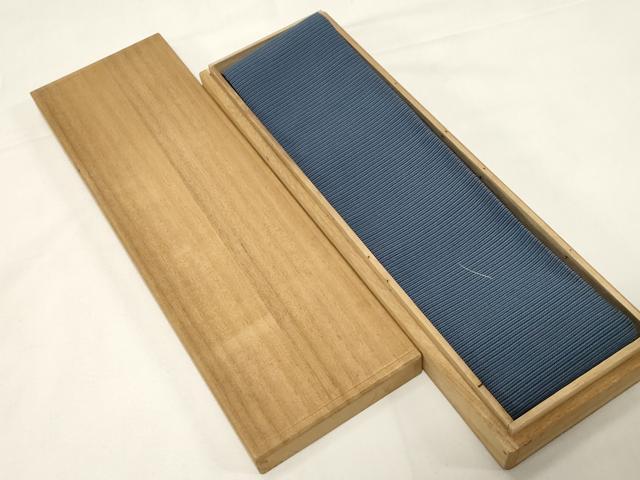 平和屋着物●男性　爪掻き本綴れ　角帯　横段文　木箱付き　正絹　逸品　CABE3714dy